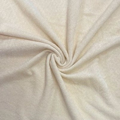cream wide width terry back chenille