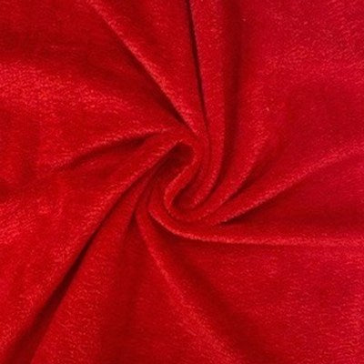 red wide width terry back chenille