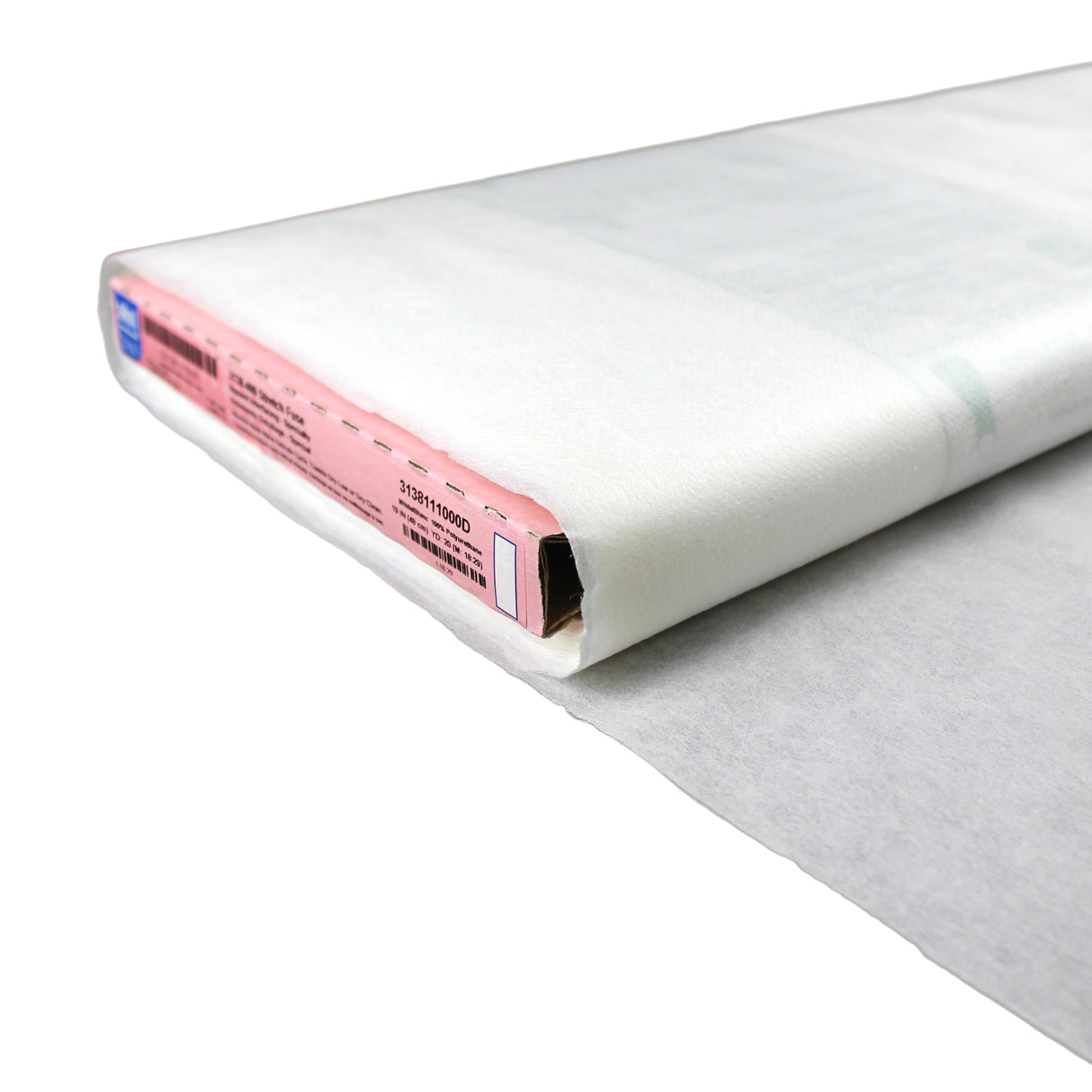 white light weight polyurethane cross stitch weave stretch fusible interfacing