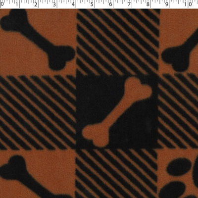 MOUNTAIN FLEECE PRINTS - PAWS ON PLAID