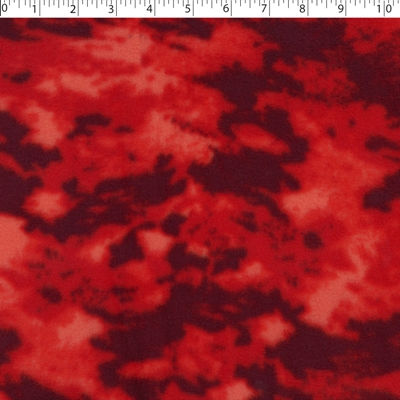 textured abstract red fleece