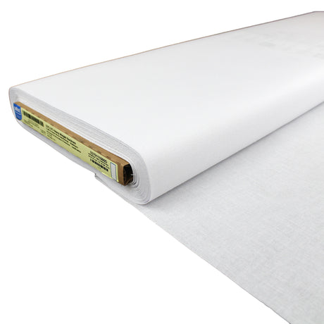 white heavy weight cotton non-woven buckram interfacing