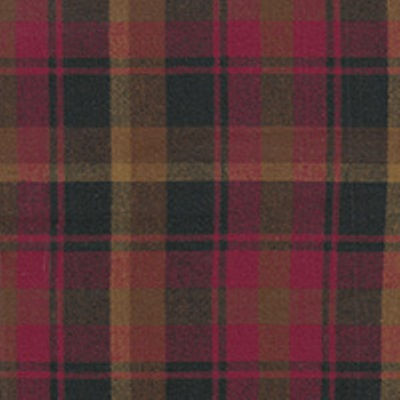 medium weight cotton yarn dye brushed plaids in the design of Maple Leaf tartan