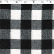 light to medium weight brushed finished cotton polyester 3 by 3 cm buffalo check white and black
