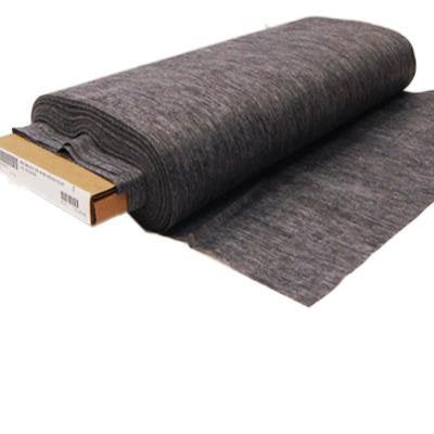 black medium weight polyester non woven fusible interfacing 