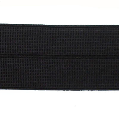 black 25mm nylon spandex folder over elastic