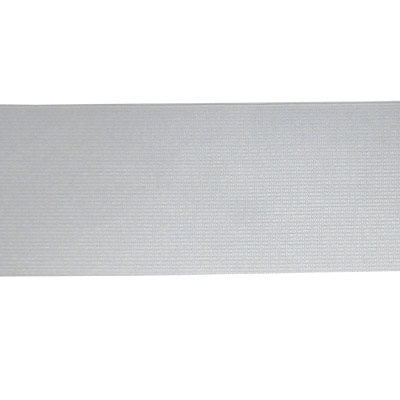 white polyester rubber 76mm light weight knit elastic