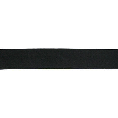 black nylon spandex stretch ribbon with satin finish 22mm