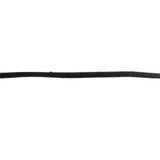 black nylon spandex soft stretch latex free 5mm elastic cord