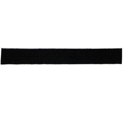 black polyester rubber 9mm braid elastic