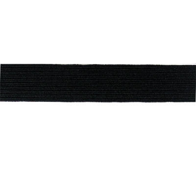 black polyester rubber 19mm braid elastic