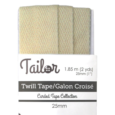 camel polyester 25mm twill tape