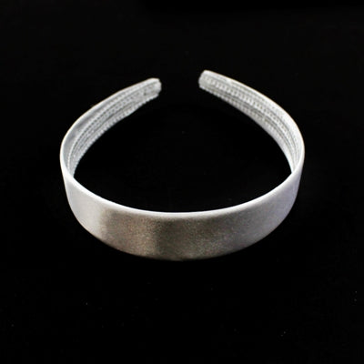 HAIR BAND PLASTIC RIBBON COVERED 2.5CM