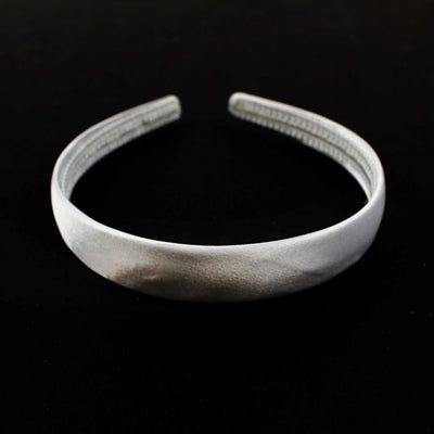 HAIR BAND PLASTIC RIBBON COVERED 1.6CM