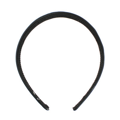 HAIR BAND PLASTIC RIBBON COVERED 1.6CM