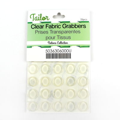 CLEAR FABRIC GRABBERS