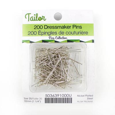 DRESSMAKER PINS 32MM BRASS