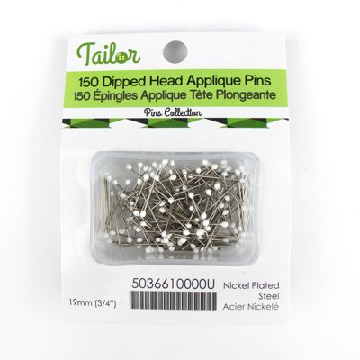 DIPPED HEAD APPLIQUE PINS 19MM