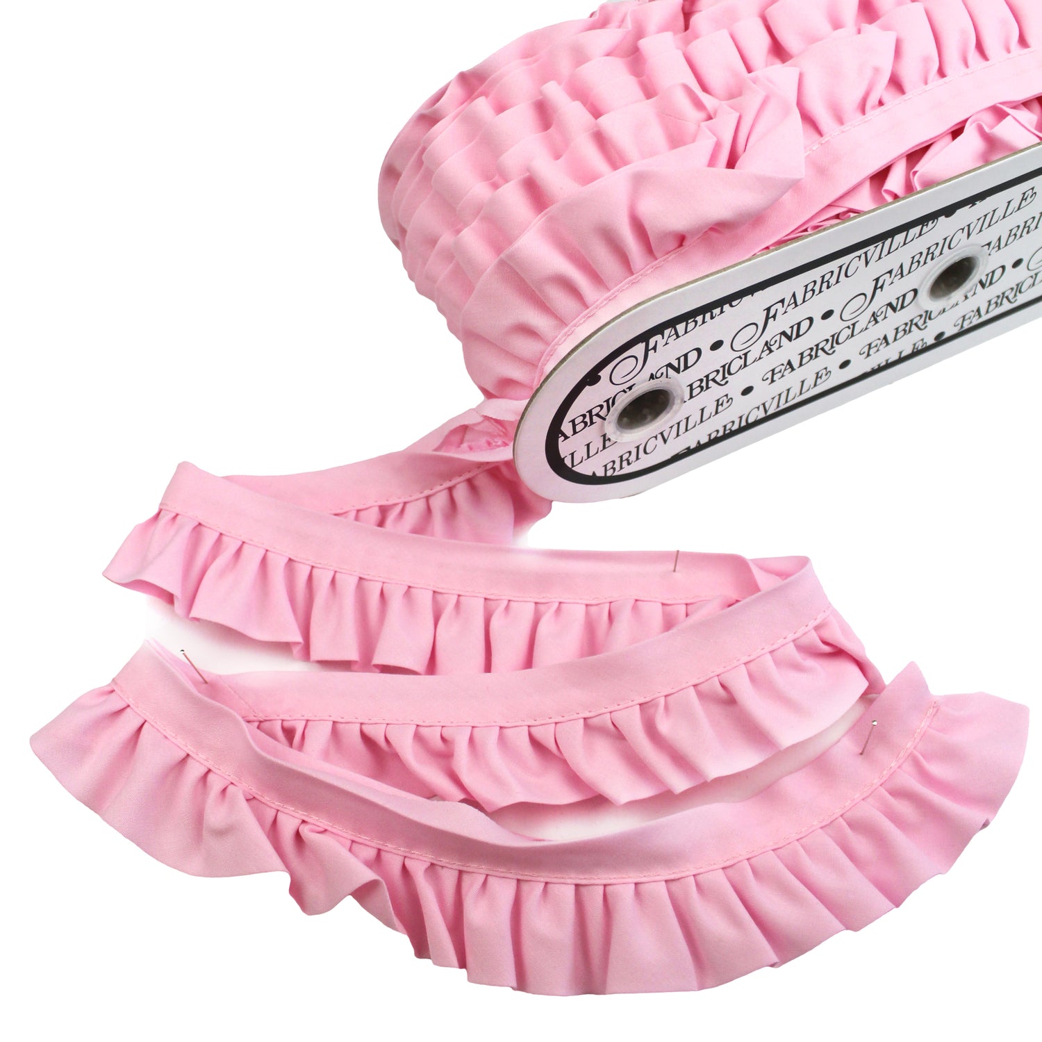5040001 Frilled Broadcloth 2.5cm With 1.6cm Open Binding