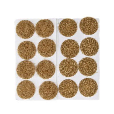 14MM PEEL N STICK HOOK N LOOP COINS LIGHT DUTY