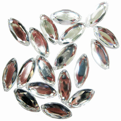 JEWEL EMBELLISHMENTS HORSE EYE 1.3CM X 2.8CM