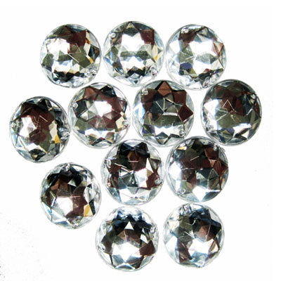 JEWEL EMBELLISHMENTS ROUND 2.5CM