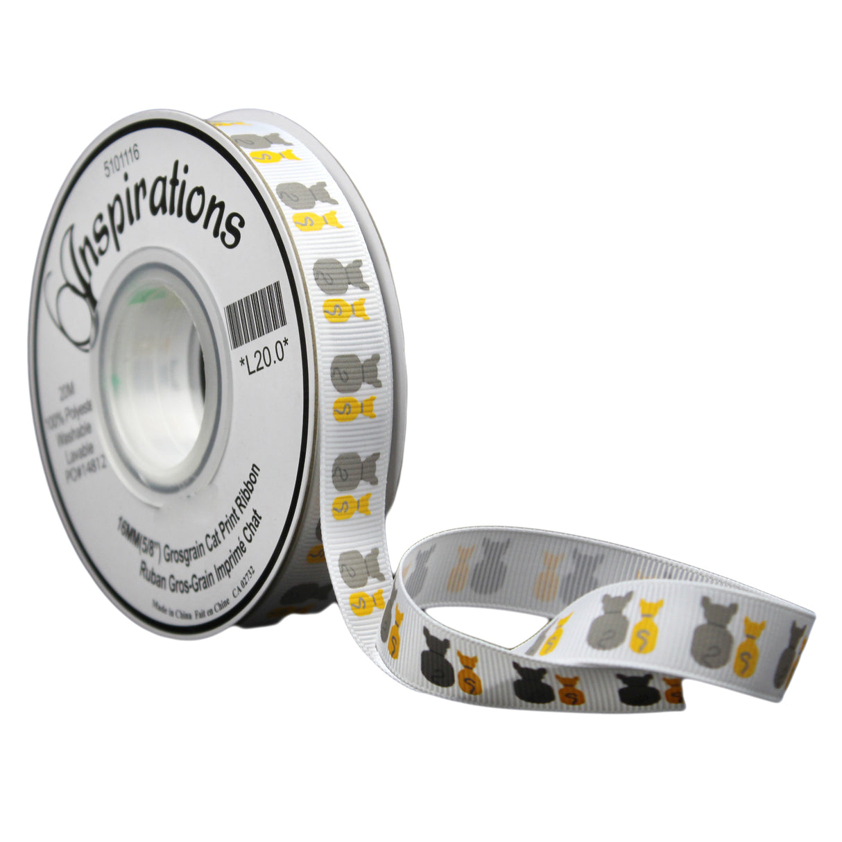 GROSGRAIN RIBBON PRINT 16MM