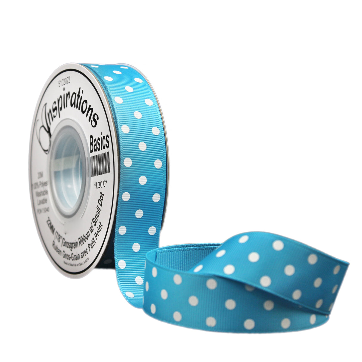 22MM GROSGRAIN RIBBON WITH SMALL DOT