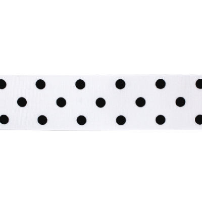 GROSGRAIN RIBBON PRINT 38MM - LARGE DOT