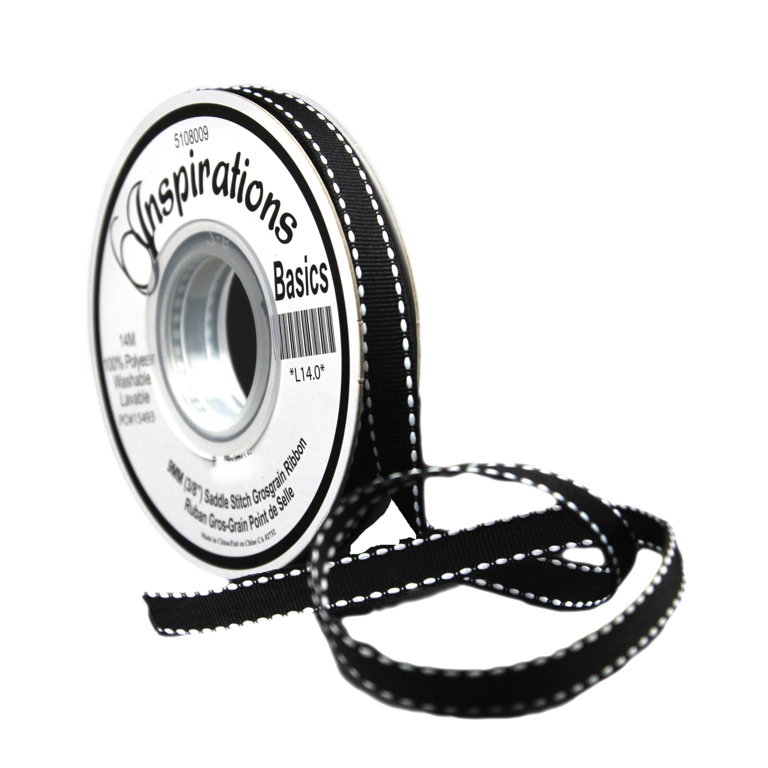 SADDLE STITCH GROSGRAIN 9MM