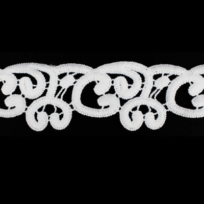 LACE SWIRL MOTIF TRIM 3.8CM
