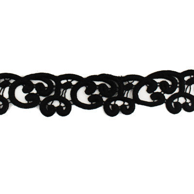 LACE SWIRL MOTIF TRIM 3.8CM