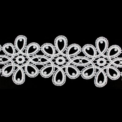 LACE FLOWER MOTIF TRIM 6.8CM