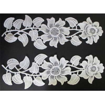 LACE APPLIQUE 24.5CM X 7.5CM