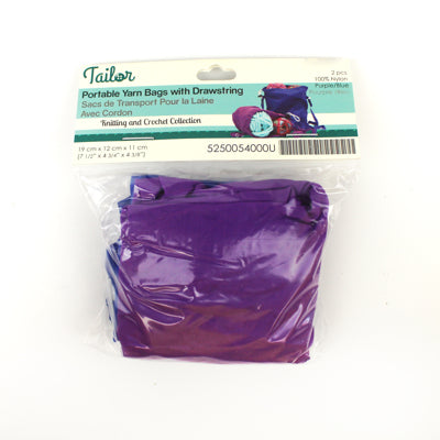 PORTABLE YARN BAG WITH DRAWSTRING