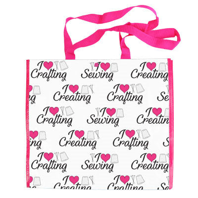 RESUABLE SEWING THEMED PRINTING TOTE