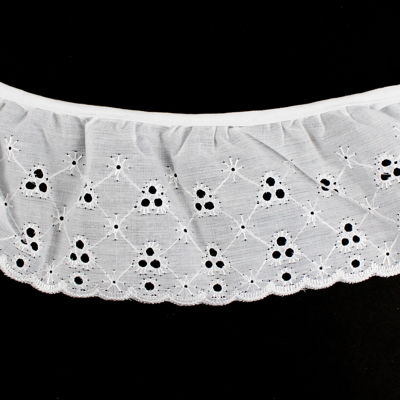 LACE EYELET RUFFLED 7CM