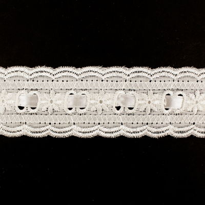 LACE EYELET WITH RIBBON 3.5CM
