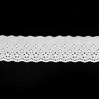 LACE FLAT FLORAL EYELET 7CM