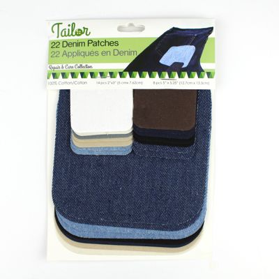 DENIM PATCHES 22 PCS VALUE PACK