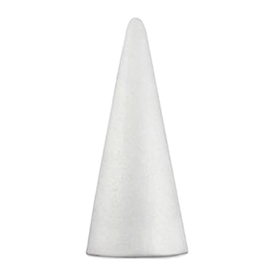 9.5 inch white foam cone