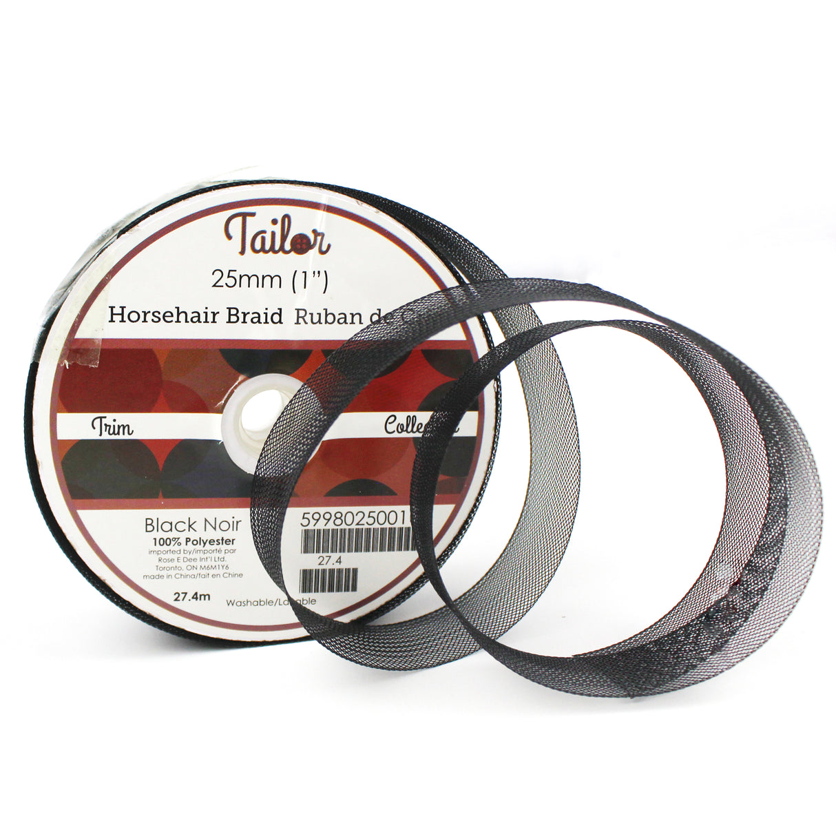 BRAID HORSE HAIR 25MM