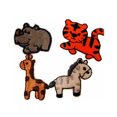 APPLIQUE 4 JUNGLE ANIMALS