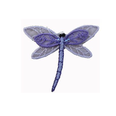 APPLIQUE SMALL DRAGONFLY 5CM X 3.4CM