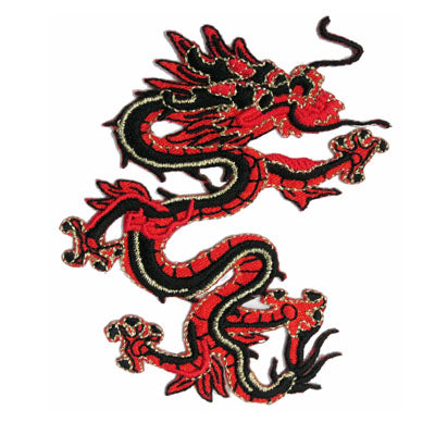 APPLIQUE DRAGON 7.5CM X 9.5CM