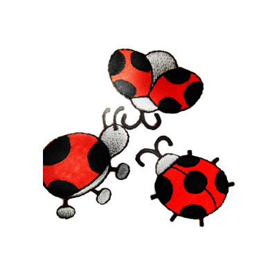 APPLIQUE 3 LADY BUGS