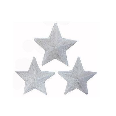 APPLIQUE 3 STARS 3CM X 3CM