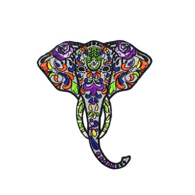 APPLIQUE ELEPHANT IRON-ON 11CM X 12.8CM