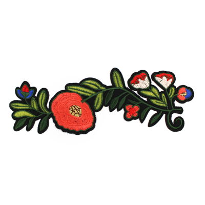 APPLIQUE FLOWER IRON-ON 19.6CM X 6.7CM