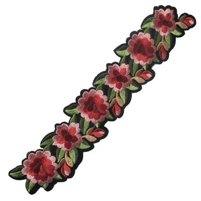 APPLIQUE FLOWER VINE 24.5CM X 5CM